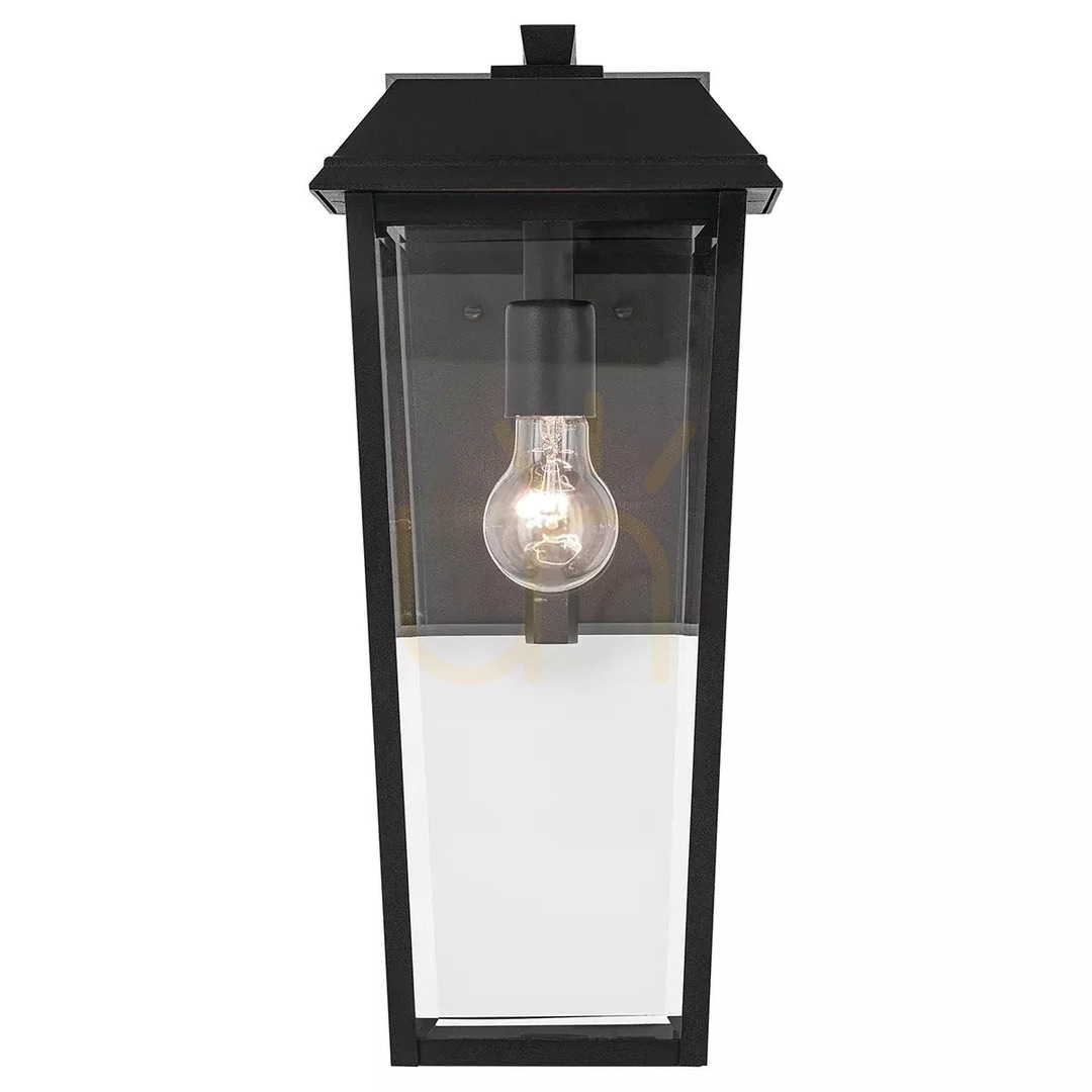 View Mathus Medium Wall Sconce - 1 Light Source - Black Elstead Mathus Medium Wall Sconce - 1 Light Source - Black Elstead