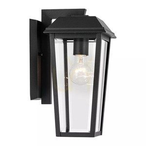 Mathus Small Outdoor Wall Lantern - 1 Light Source - Black Elstead small 2