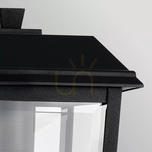 Mathus Small Outdoor Wall Lantern - 1 Light Source - Black Elstead small 6