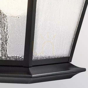 Mount Vernon Large Outdoor Wall Lantern - 1 Light Source - Black Elstead small 3