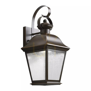 Mount Vernon Medium Outdoor Wall Lantern - 1 Light Source - Olde Bronze Elstead small 1