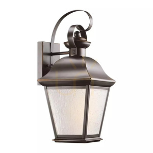 Mount Vernon Medium Outdoor Wall Lantern - 1 Light Source - Olde Bronze Elstead small 2