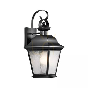 Mount Vernon Medium Outdoor Wall Lantern - 1 Light Source - Black Elstead small 0