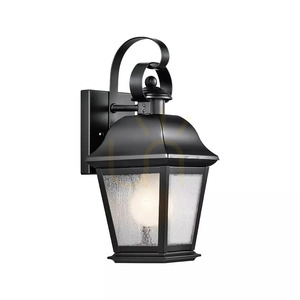 Mount Vernon Small Outdoor Wall Lantern - 1 Light Source - Black Elstead small 0
