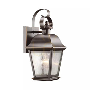 Mount Vernon Small Outdoor Wall Lantern - 1 Light Source - Olde Bronze Elstead small 0