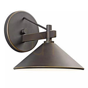 Ripley Small Outdoor Wall Lantern - 1 Light Source - Olde Bronze by Elstead small 0