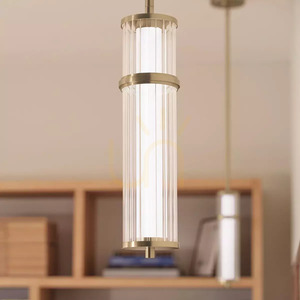 Riven LED Pendant Light - Champagne Bronze Elstead small 6