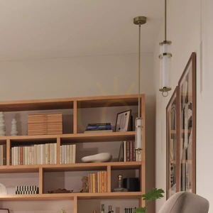 Riven LED Pendant Light - Champagne Bronze Elstead small 7