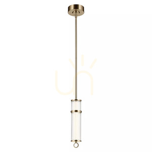 Riven LED Pendant Light - Champagne Bronze Elstead small 0