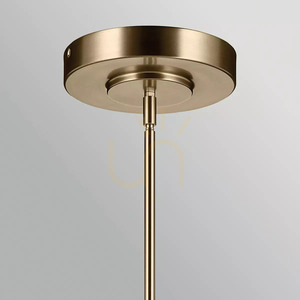 Riven LED Linear Island Pendant - Champagne Bronze Elstead small 1
