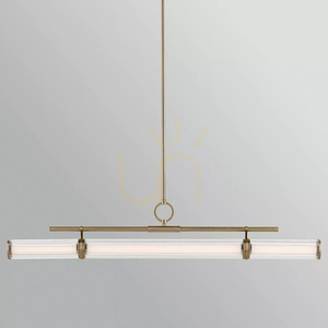 Riven LED Linear Island Pendant - Champagne Bronze Elstead small 3