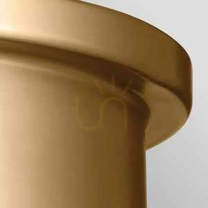 Serca 3 Light Large Flush Ceiling Light - Brushed Natural Brass Elstead small 2
