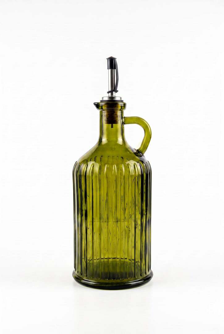 Olive Oil Bottle BAZAR BIZAR Glass Olive Green 27 cm