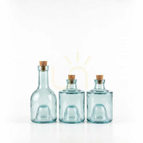 Check Glass Oil Bottle BAZAR BIZAR Natural 33 cm