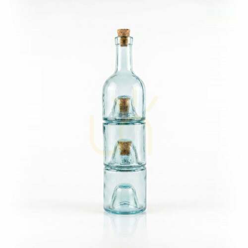 Check Glass Oil Bottle BAZAR BIZAR Natural 33 cm