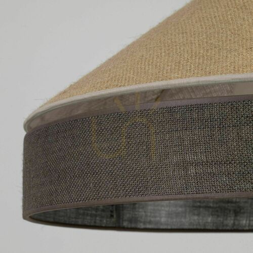 Check TK-Lighting ELISS JUTA BROWN 10895 pendant light, brown jute, 50 cm, 1×E27
