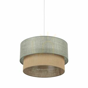 TK-Lighting DUO 10900 jute pendant light, green and brown, 45 cm, 1×E27 small 6