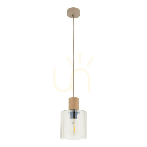 Check Sierra Wood Pendant Light 1 Xe27