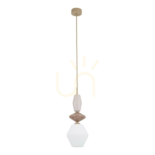 Check Zen Sabia Fuso White Pendant Light, 1 Xe14