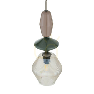 ZEN New Brown Fuso Cognac Pendant Light 1xE14 small 3