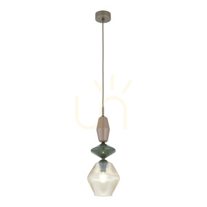 ZEN New Brown Fuso Cognac Pendant Light 1xE14 small 5
