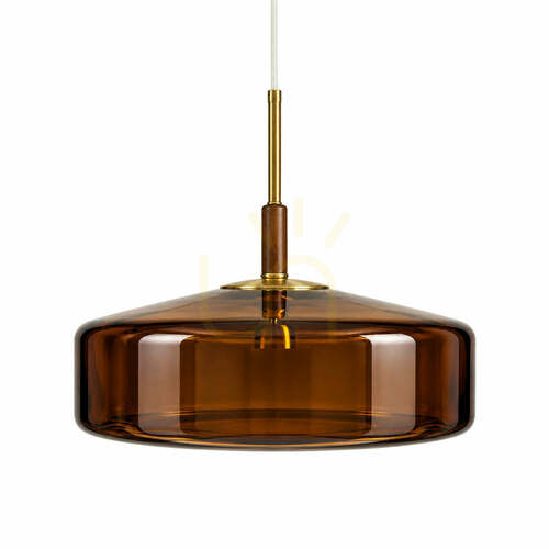 Check BAZAR BIZAR Brown Glass Metal Pendant Light 40x40x160 cm
