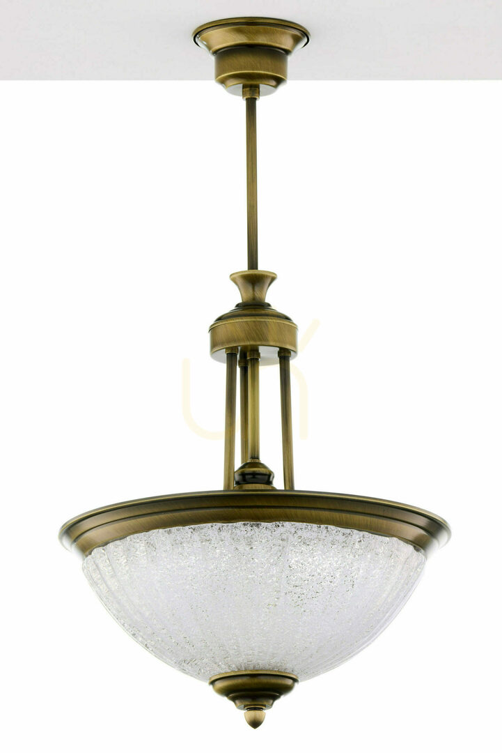 Pendant light Jupiter CARMEN 2134 – antique brass, 1 × E27