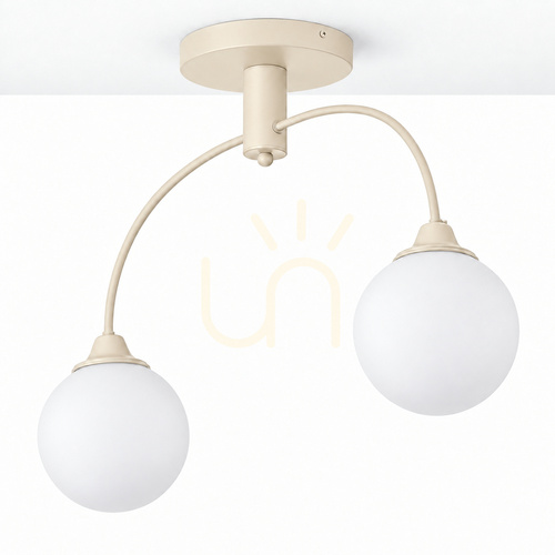 Check Jupiter NOLA 2193 chandelier, sand, 2 × E27