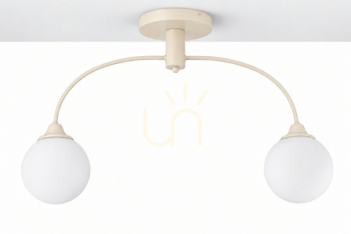 Check Jupiter NOLA 2193 chandelier, sand, 2 × E27