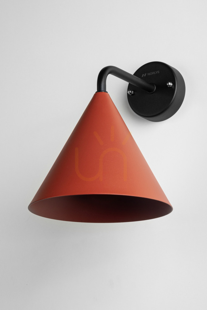 Outdoor wall light NORLYS Sigrid 236CB E27, copper brown, bulb not included