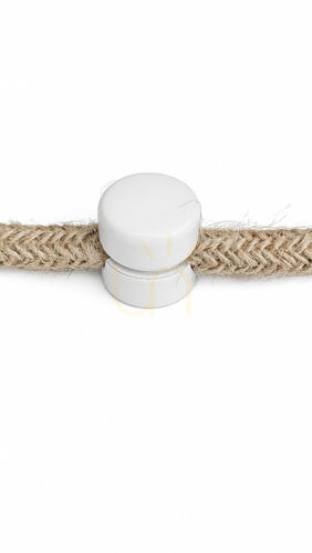 Check Lunhold Ceiling Cable Holder - White