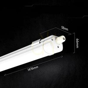 V-TAC G-Series 150 cm 48 W 120 lm/W CCT VT-1574CCT 5,760 lm Sealed LED Fixture small 12