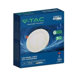 V-TAC PRO SLIM 6W LED CREE CHIP Recessed Downlight, Round, 120x12mm, CCT VT-607CCT, 480 lm, 6-Year Warranty 4 V-TAC PRO SLIM 6W LED CREE CHIP Recessed Downlight, Round, 120x12mm, CCT VT-607CCT, 480 lm, 6-Year Warranty small 4