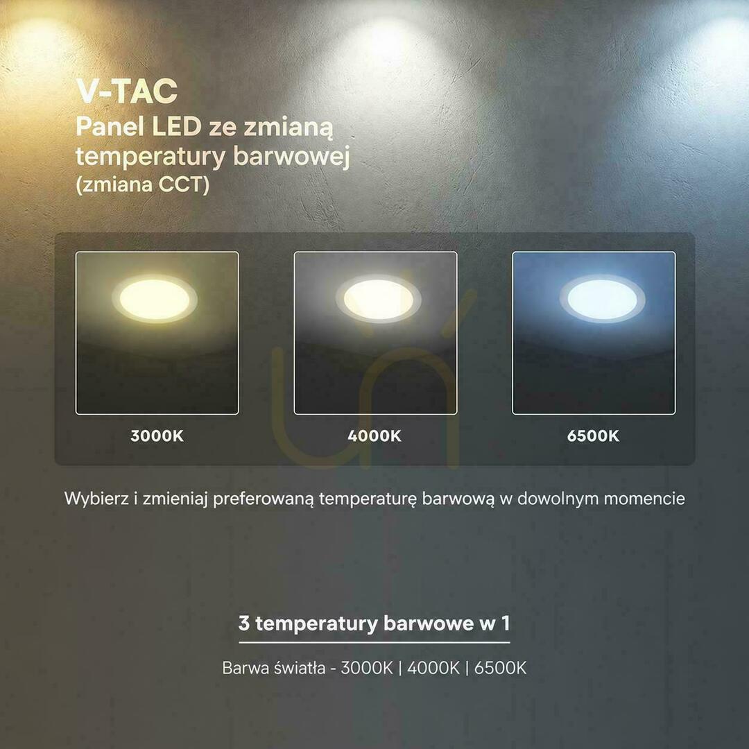 Check V-TAC PRO SLIM 6W LED CREE CHIP Recessed Downlight, Round, 120x12mm, CCT VT-607CCT, 480 lm, 6-Year Warranty V-TAC PRO SLIM 6W LED CREE CHIP Recessed Downlight, Round, 120x12mm, CCT VT-607CCT, 480 lm, 6-Year Warranty