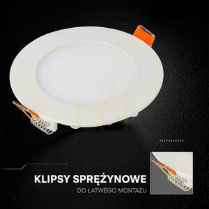 V-TAC PRO SLIM 6W LED CREE CHIP Recessed Downlight, Round, 120x12mm, CCT VT-607CCT, 480 lm, 6-Year Warranty 8 V-TAC PRO SLIM 6W LED CREE CHIP Recessed Downlight, Round, 120x12mm, CCT VT-607CCT, 480 lm, 6-Year Warranty small 8