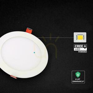 V-TAC PRO SLIM 18W LED CREE CHIP Recessed Downlight, Round, 225x12mm, CCT VT-1807CCT, 1650 lm, 6-Year Warranty 1 V-TAC PRO SLIM 18W LED CREE CHIP Recessed Downlight, Round, 225x12mm, CCT VT-1807CCT, 1650 lm, 6-Year Warranty small 1