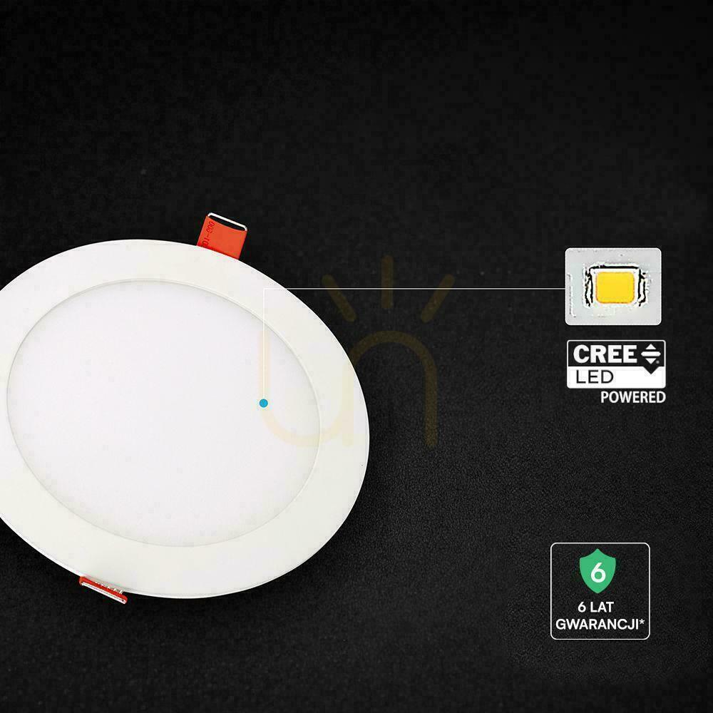 View V-TAC PRO SLIM 18W LED CREE CHIP Recessed Downlight, Round, 225x12mm, CCT VT-1807CCT, 1650 lm, 6-Year Warranty V-TAC PRO SLIM 18W LED CREE CHIP Recessed Downlight, Round, 225x12mm, CCT VT-1807CCT, 1650 lm, 6-Year Warranty