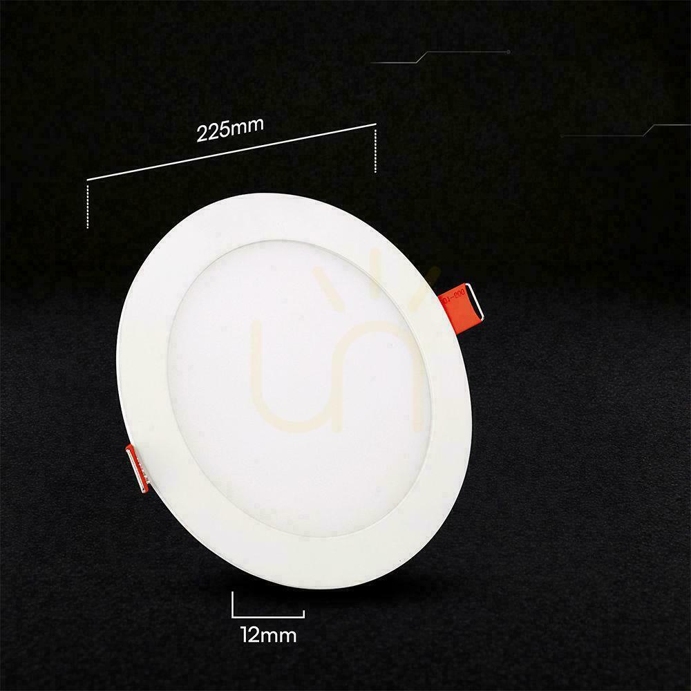 Display V-TAC PRO SLIM 18W LED CREE CHIP Recessed Downlight, Round, 225x12mm, CCT VT-1807CCT, 1650 lm, 6-Year Warranty V-TAC PRO SLIM 18W LED CREE CHIP Recessed Downlight, Round, 225x12mm, CCT VT-1807CCT, 1650 lm, 6-Year Warranty