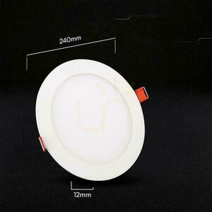 V-TAC PRO VT-2207CCT round recessed LED panel 22W 1900lm CCT 3000K/4000K/6500K Ø24 cm, white small 3