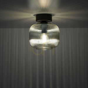 Salvia Brown Ceiling Light, 1 Xe14 small 1