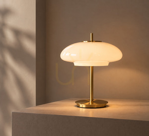 BAZAR BIZAR Alba White Gold Glass Metal Table Lamp M 3 BAZAR BIZAR Alba White Gold Glass Metal Table Lamp M small 3