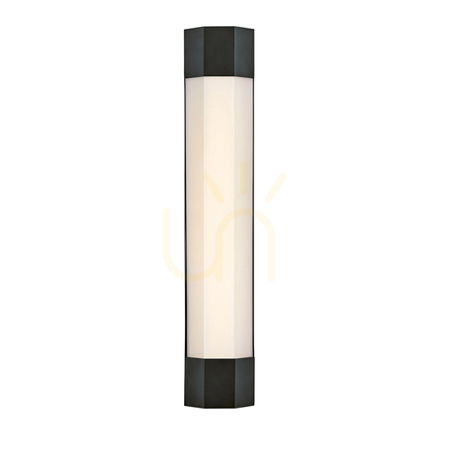 Check Large LED wall lamp Facet 61 cm - Matte black Quintiesse