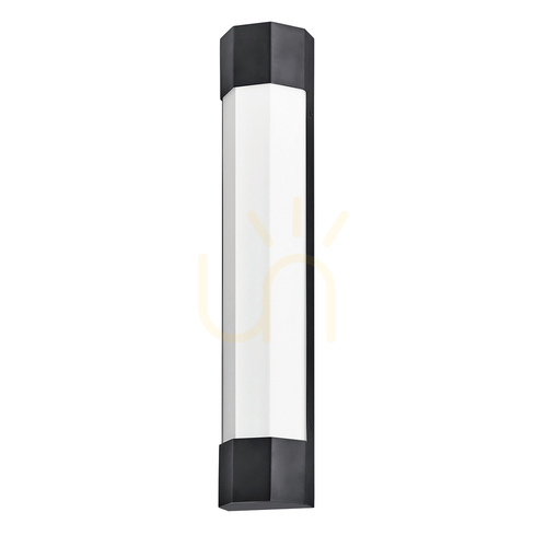 Check Large LED wall lamp Facet 61 cm - Matte black Quintiesse