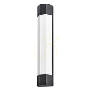 Large LED wall lamp Facet 61 cm - Matte black Quintiesse small 0