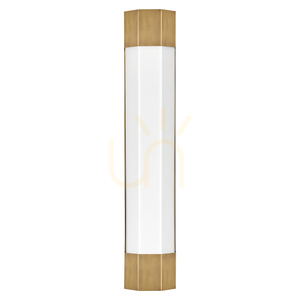 Large LED wall lamp Facet 61 cm - Classic brass Quintiesse small 2