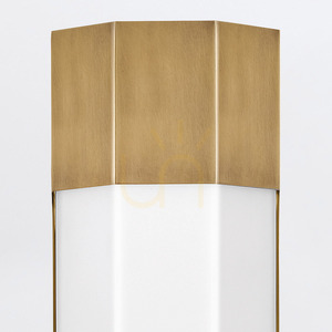 Large LED wall lamp Facet 61 cm - Classic brass Quintiesse small 3