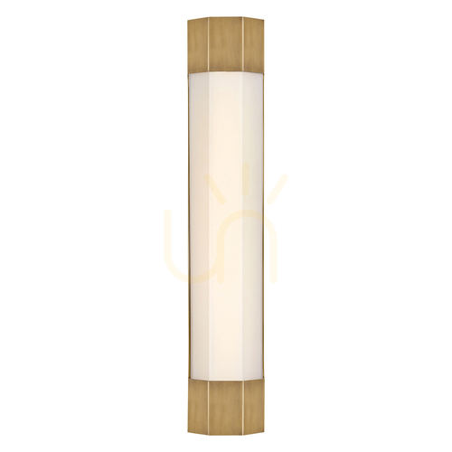 Check Large LED wall lamp Facet 61 cm - Classic brass Quintiesse