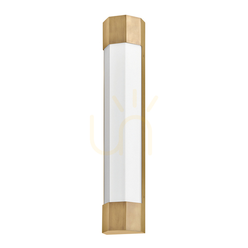 Check Large LED wall lamp Facet 61 cm - Classic brass Quintiesse