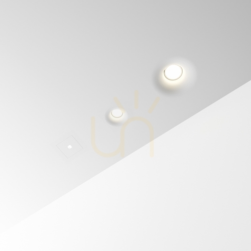 Check Recessed Luminaire Ideallux Zephyr 150284 White Gypsum GU10 12 cm