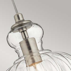 Riviera 1 Light Brushed Nickel Pendant Elstead KL-RIVIERA-P-A small 1